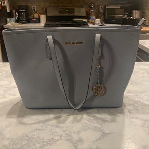 Blue Michael Kors Tote